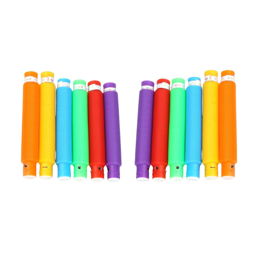 Colourful Tubes Sensory Toys Stretch Fidget Tube Toys Pull Tubes Fidget Toys
