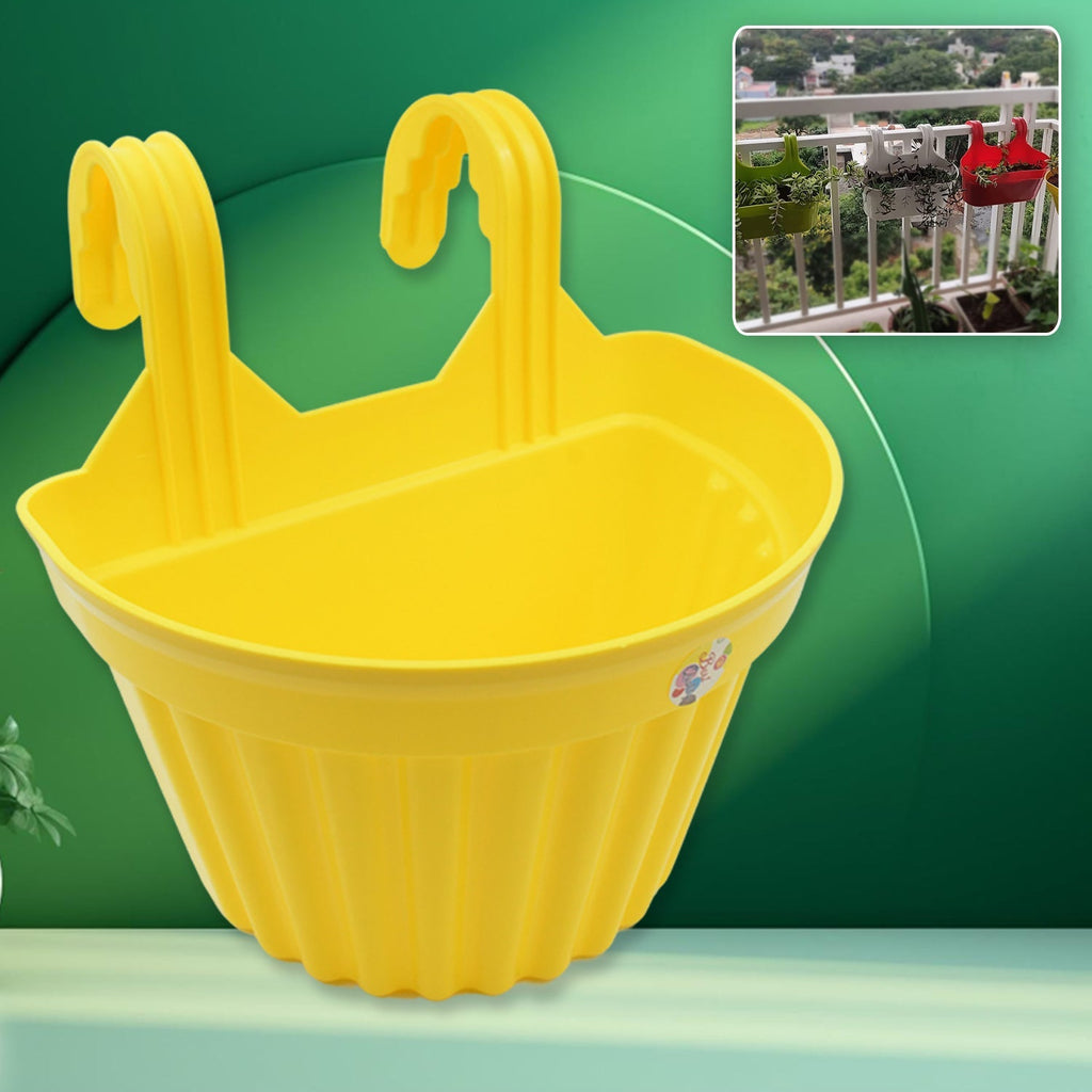Multicolor Hanging Plastic Planters Orchid Relling , For Plantation,(1pc)