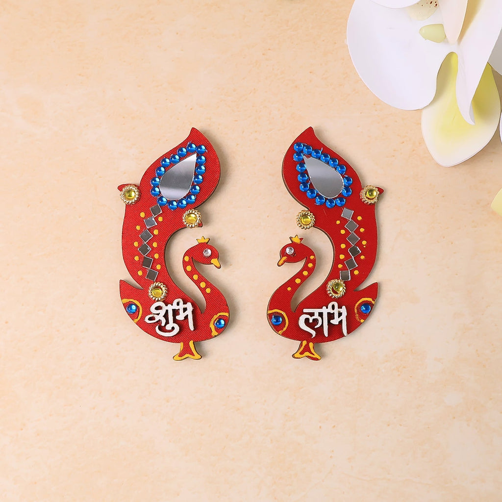 Handcrafted Wooden Shubh Labh