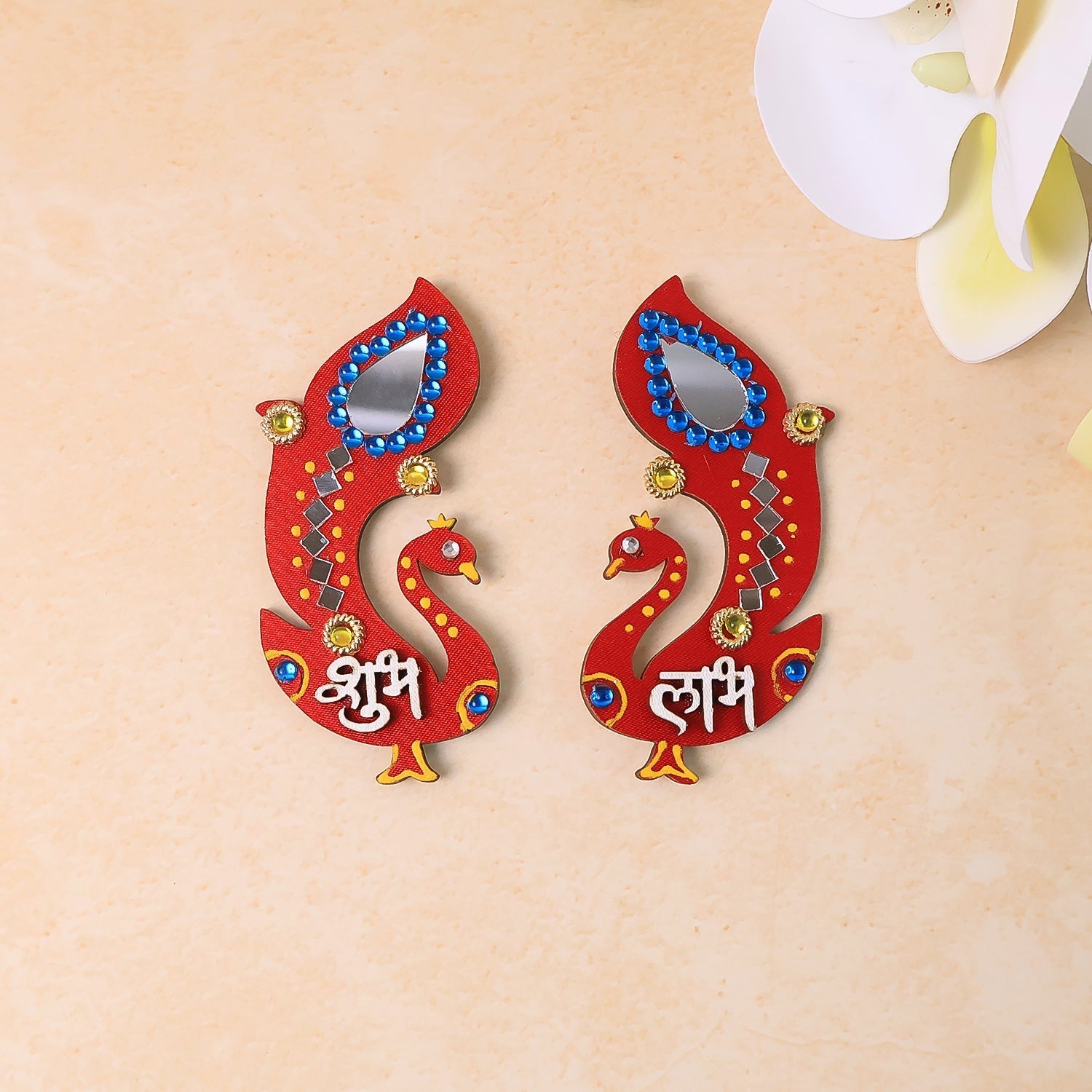 Handcrafted Wooden Shubh Labh