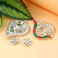 Leaf-Shaped Decorative Pooja Thali - (1 Pc)