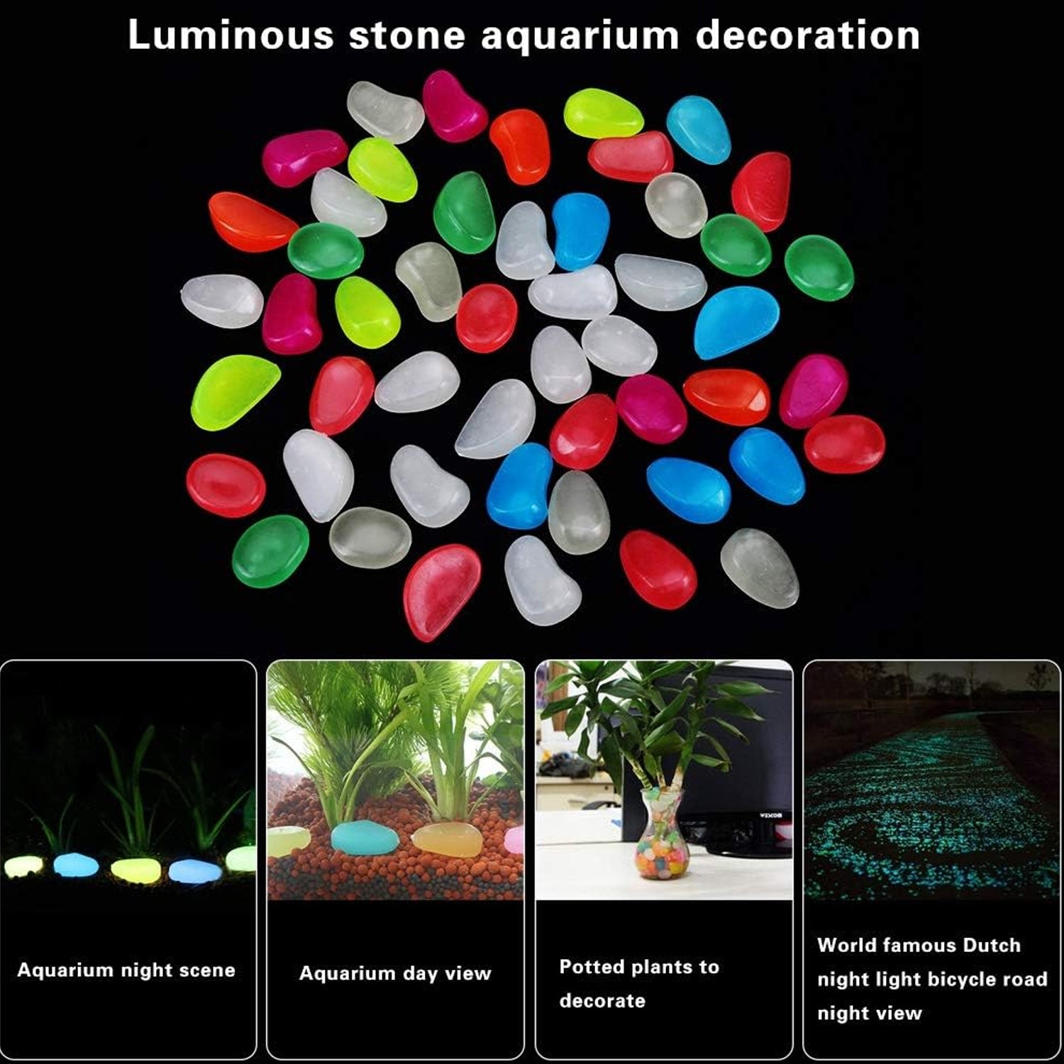 Multi-Color Decorative Stone for Garden Stone Set