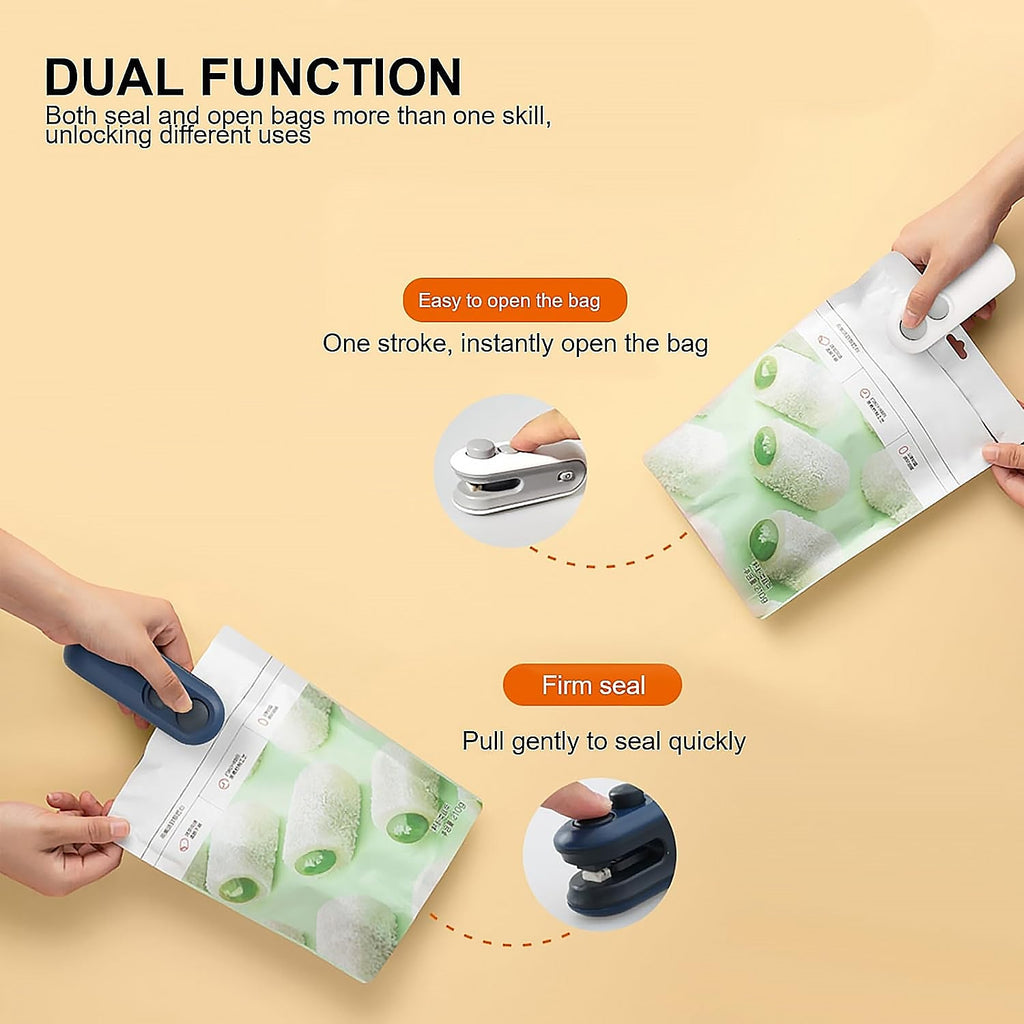 Mini Bag Sealer, 2 in 1 Seal & Cutter Heat Sealers