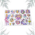 Multipurpose Adhesive 3D Stickers (1 Sheet / Mix Design)