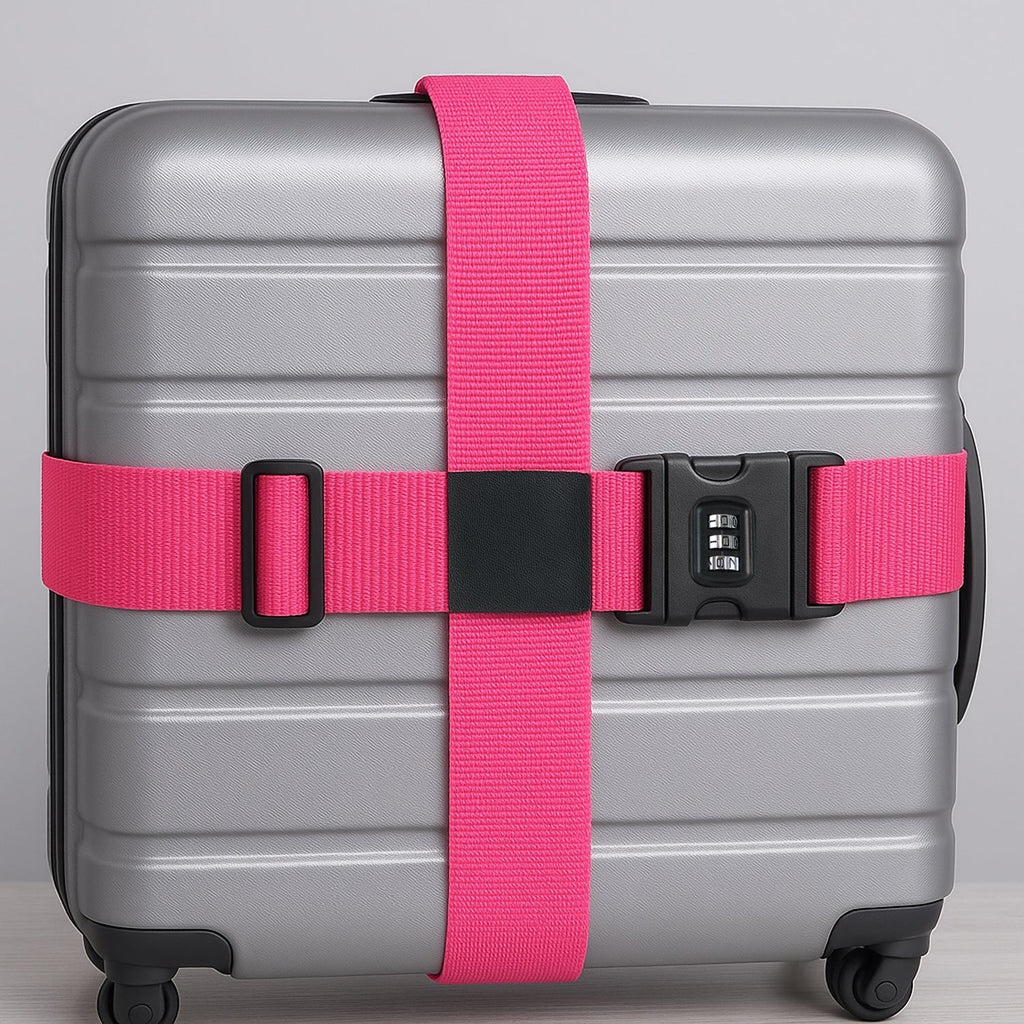 Luggage Strap with 3-Digit Combination Lock - (1 Pc)
