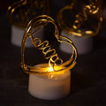 12pc Heart Candle Set