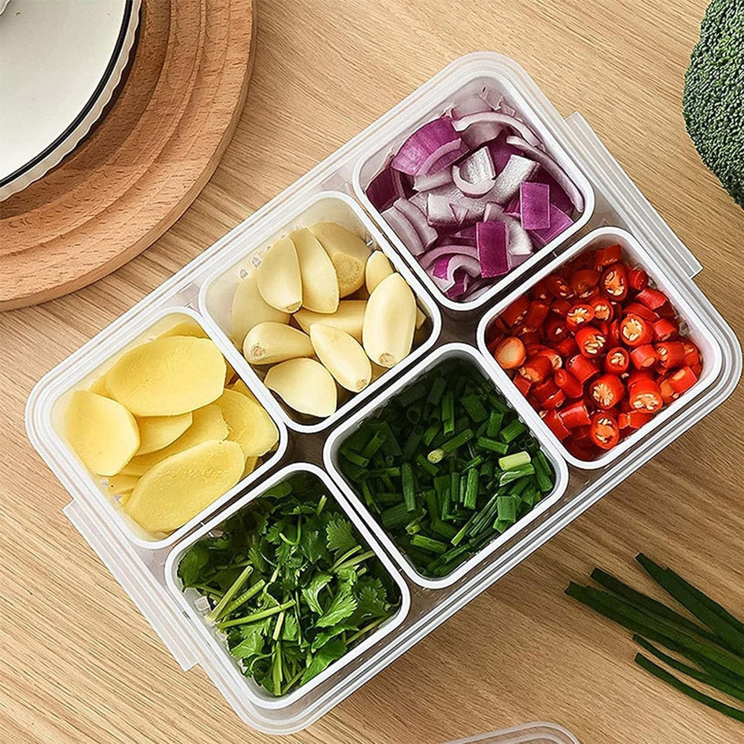 Fridge Storage Box – Freezer & Kitchen Organizer for Vegetables & Food (1 Pc)