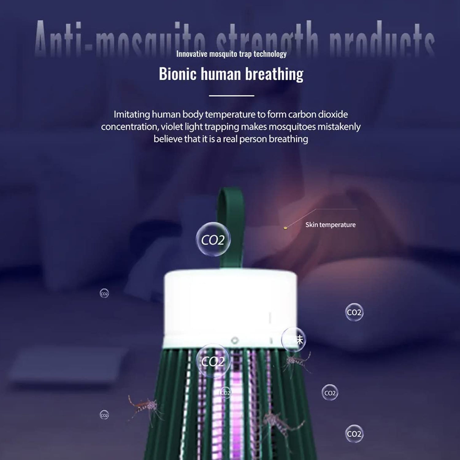 Mosquito Killer LED Lamp for Indoor & Outdoor (USB Powered)