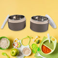 Ganesh Stack 2-Layer Stainless Steel Leak-Proof Lunch Box for Office, School, Picnic