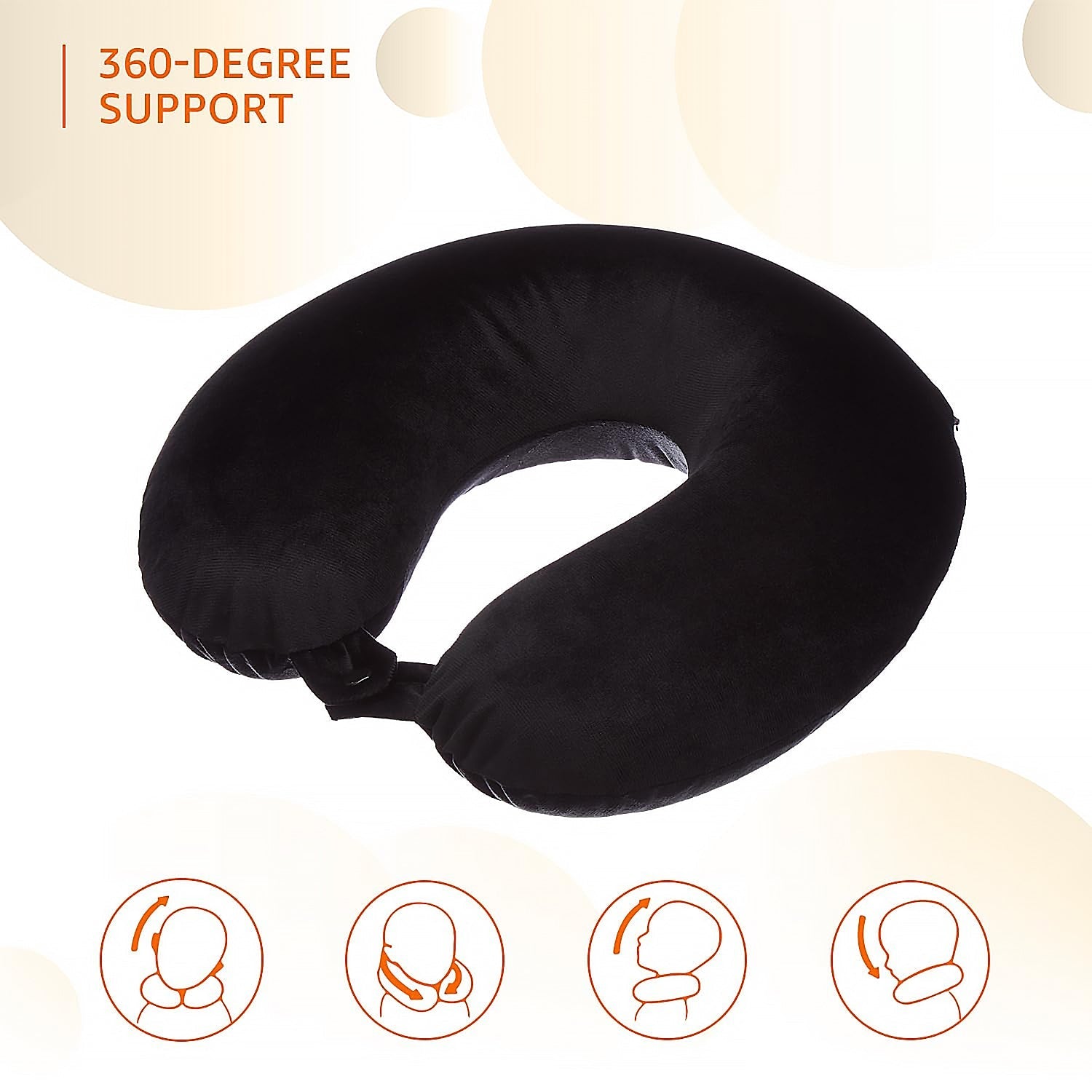 3-in-1 Travel Sleeping Kit with Neck Pillow, Eye Mask & Earplugs