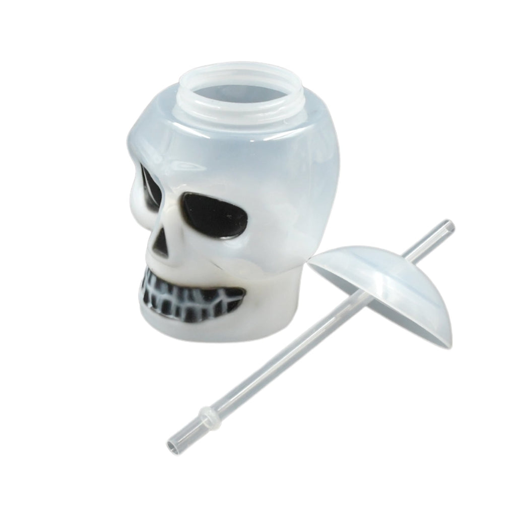Ghost Face Bottle Water Bottle, Drinking Cup with Lid and Straw(1 Pc)