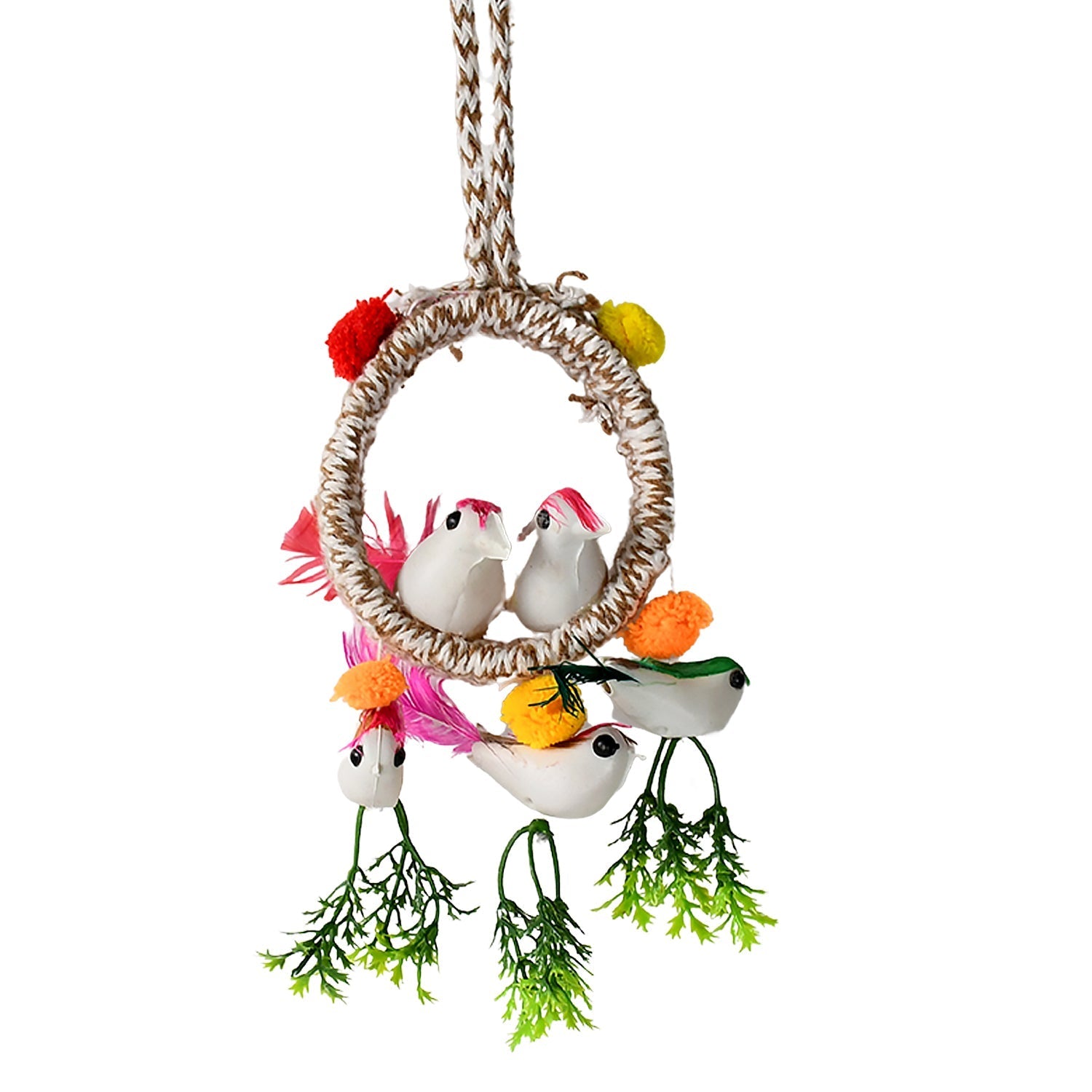 Artificial Bird Nest Wall Hanging Home Decor Showpiece (1 Pc, Mix Color)