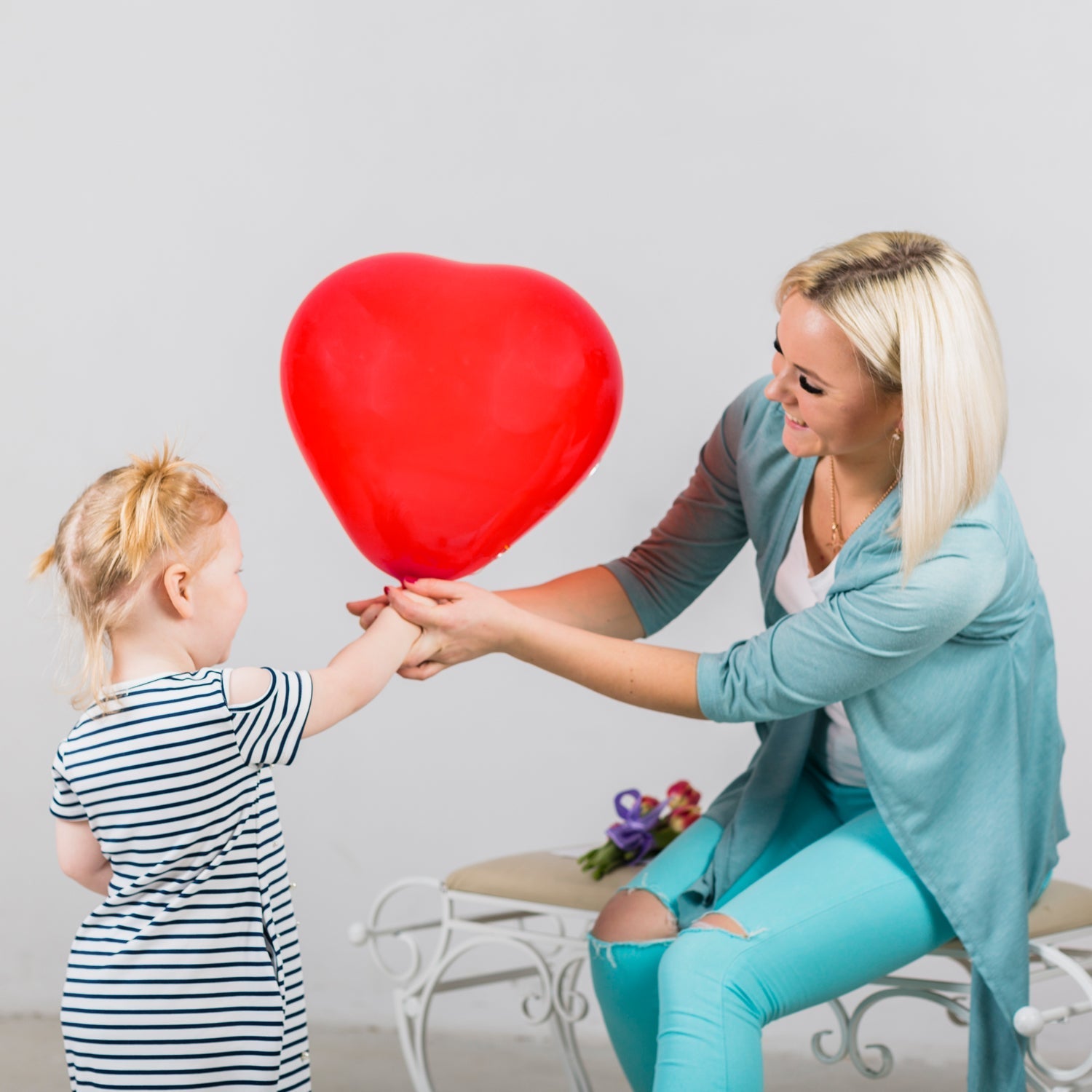 Heart shaped balloons Kinds of Rainbow Party Latex Balloons (20 Pcs Set)