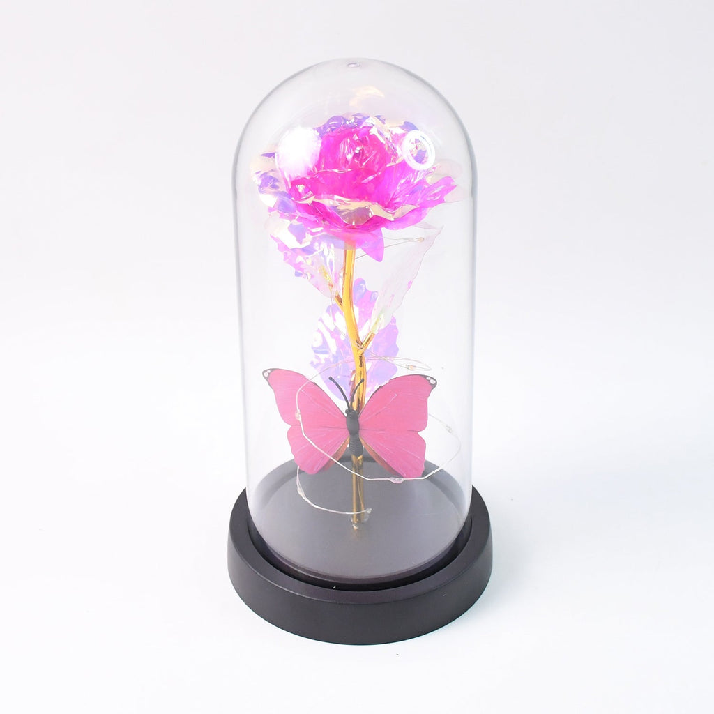 Blush Lite Rose & Wings Display
