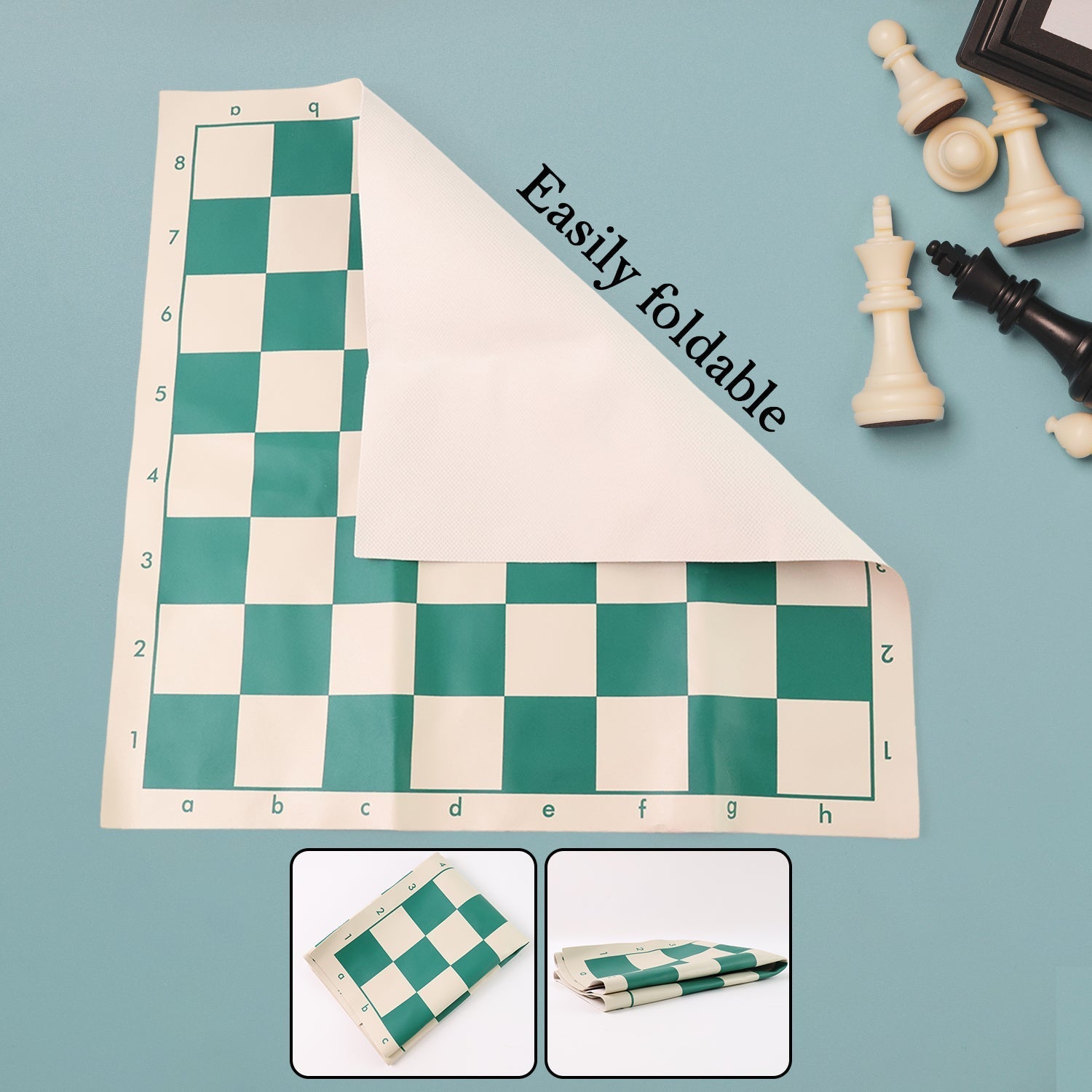 Big Premium Portable Chess Set Plastic Chess Pieces (1 Set)
