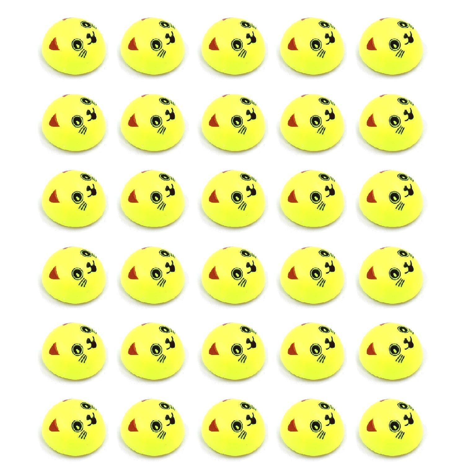 Fun pull-back smiley toys in different designs