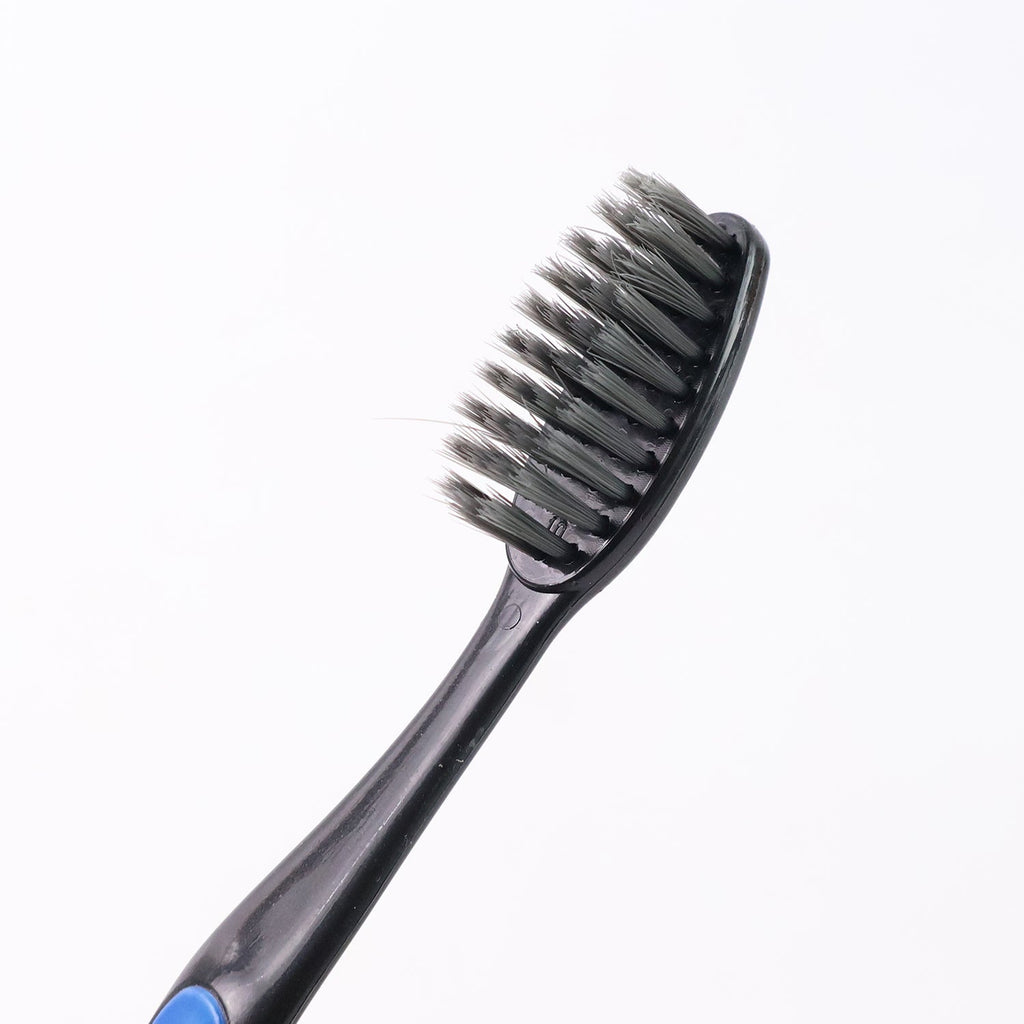 Soft Toothbrush with Plastic Round Box for Adults & Kids (Set of 10 Pcs)