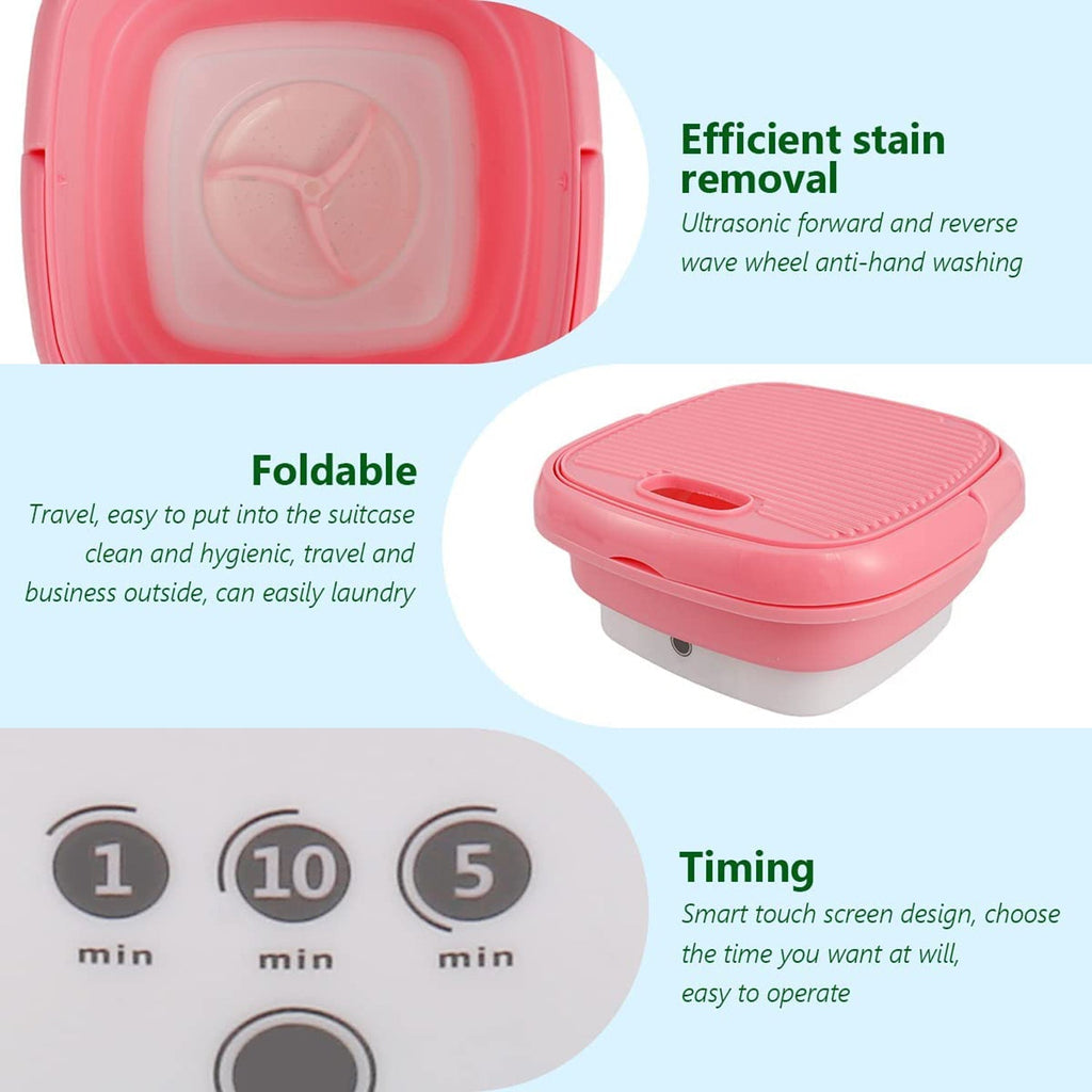 Foldable Electric Washing Bucket (1 Pc)
