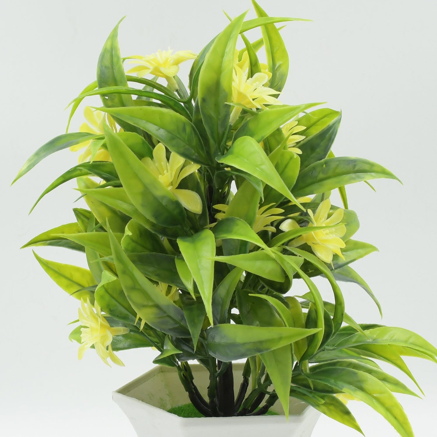 Artificial Flower Plant with Cute Pot – Tabletop Decor for Home & Office (1 Pc)