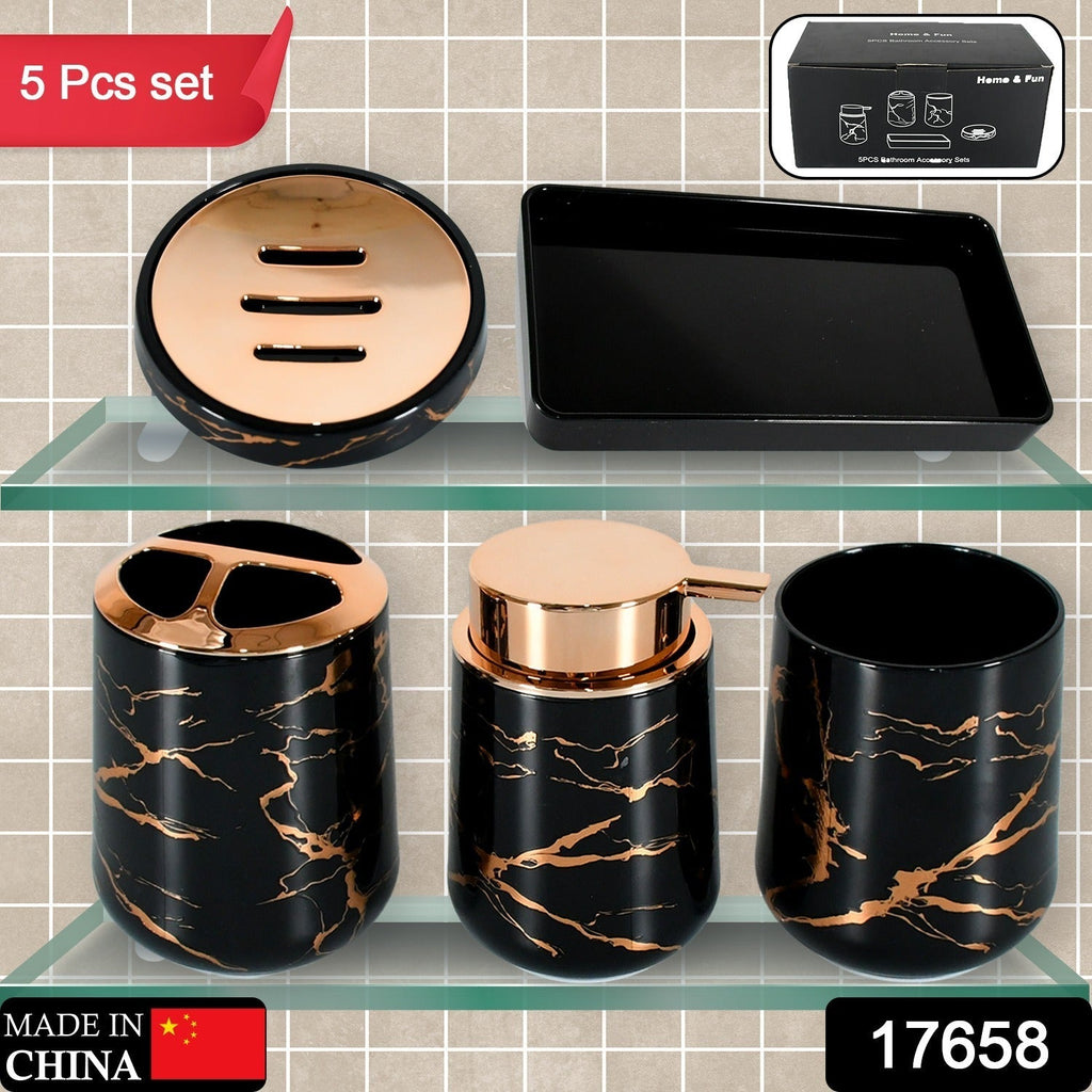 Bathroom Accessory Set Bathroom Decor Premium Quality (5 PCS)