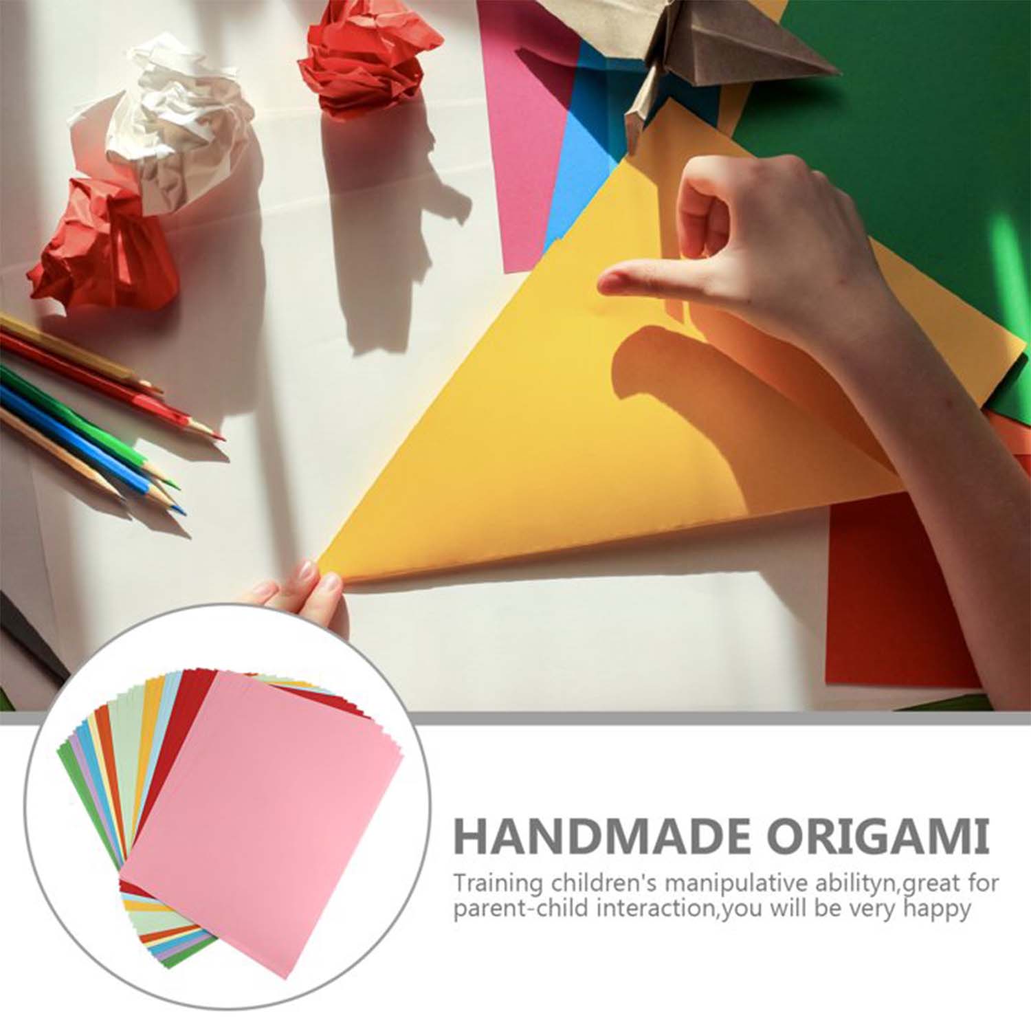 A4 Size Colored Craft Paper Sheets (24 Pc)