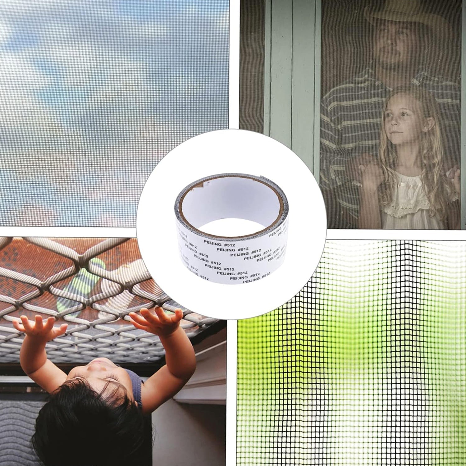 Self-Adhesive Mosquito Net Repair Tape – 2M x 5CM Roll – 1 Pc