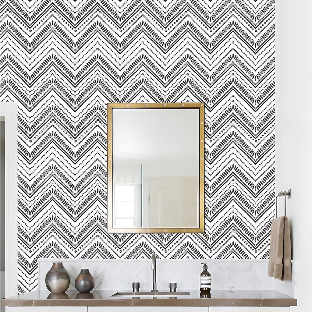 Waterproof Chevron Pattern Wall Sticker