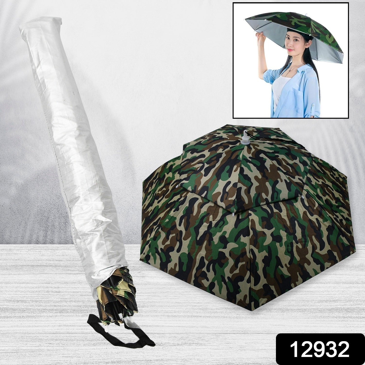 Umbrella Hat with Elastic Band
