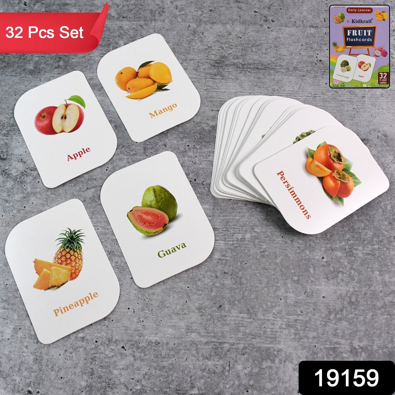 KidKraft Early Learner Educational Flashcards – 32 pcs