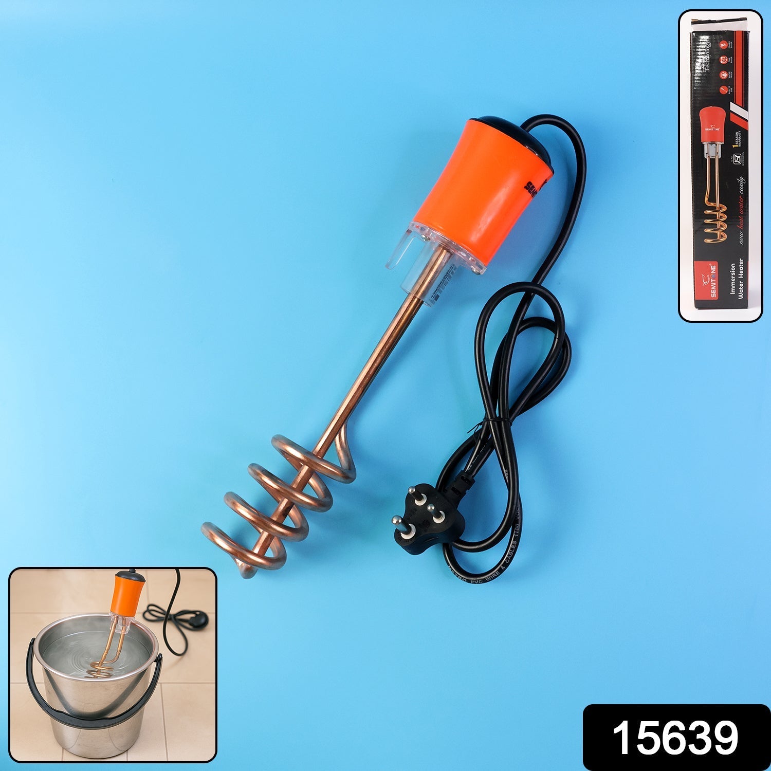 Immersion Water Heater Rod with Copper Heating Element
